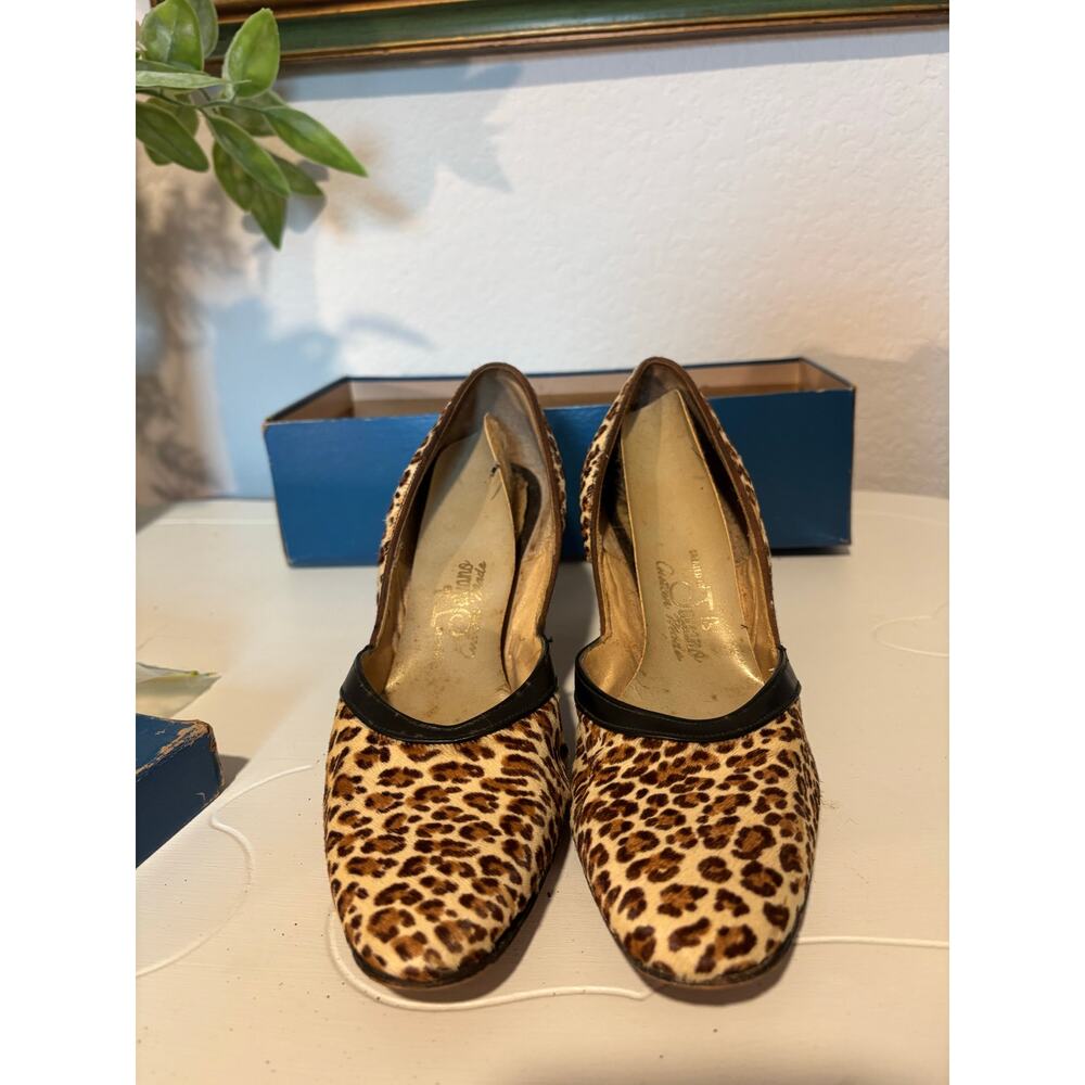 Vintage “Juliano Custom Made” Leopard Print Heels